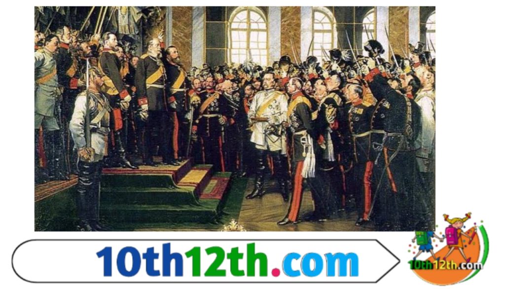 प्रशा के राजा फ्रेडिक विलियम चतुर्थ मस्तिष्क की बीमारी के कारण 2 जनवरी 18 सो 61 ईस्वी को परलोक सिधार गये और उसका भाई विलियम प्रथम जो 1858 यीशु यीशु रिजल्ट का कार्य कर रहा था प्रसाद का सम्राट बना।